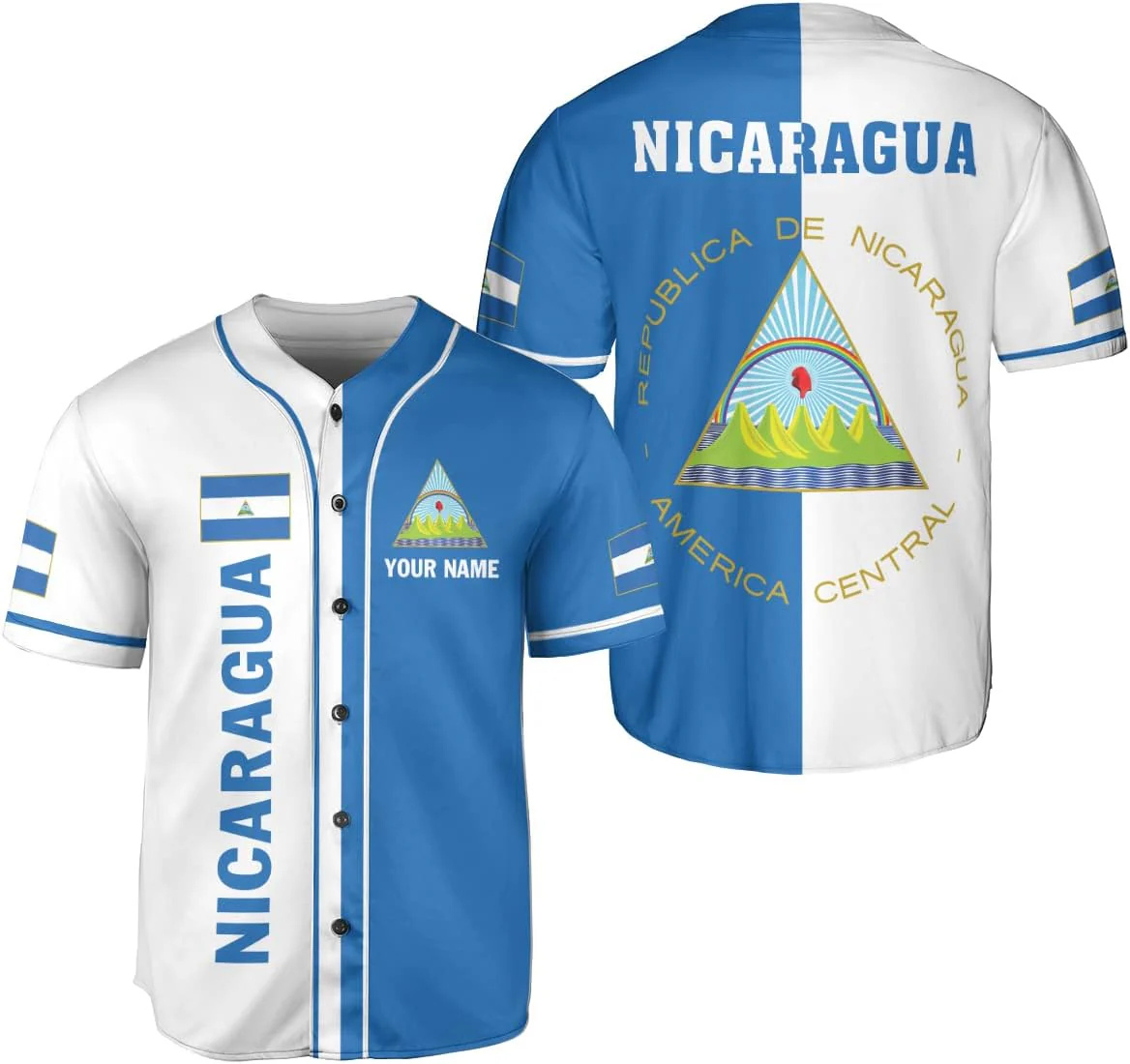 Street Fashion Name - Gepersonaliseerde naam Nicaragua ontwerppatronen 3D-geprint mode