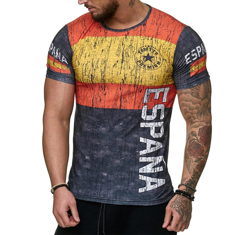 Street Fashion In Spain - Portugal Spanje Zweden Grafisch T-shirt Herenkleding