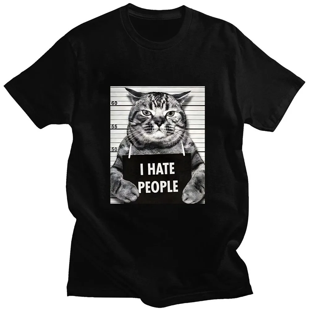 Street Fashion Asian Men - Aziatische maat I Meow Print T-shirt