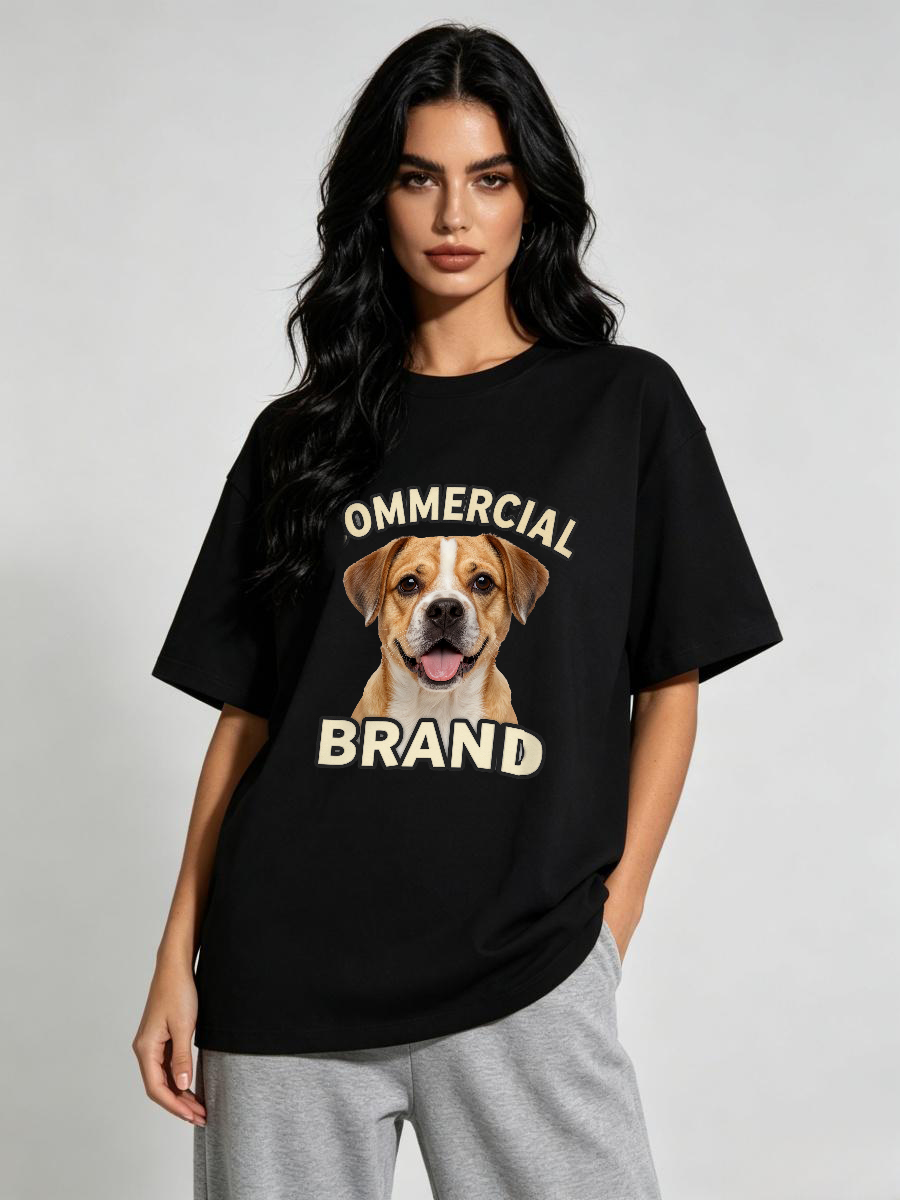 Street Fashion Co - T-shirts Paprika Geverfd Herfst Detail Beweging