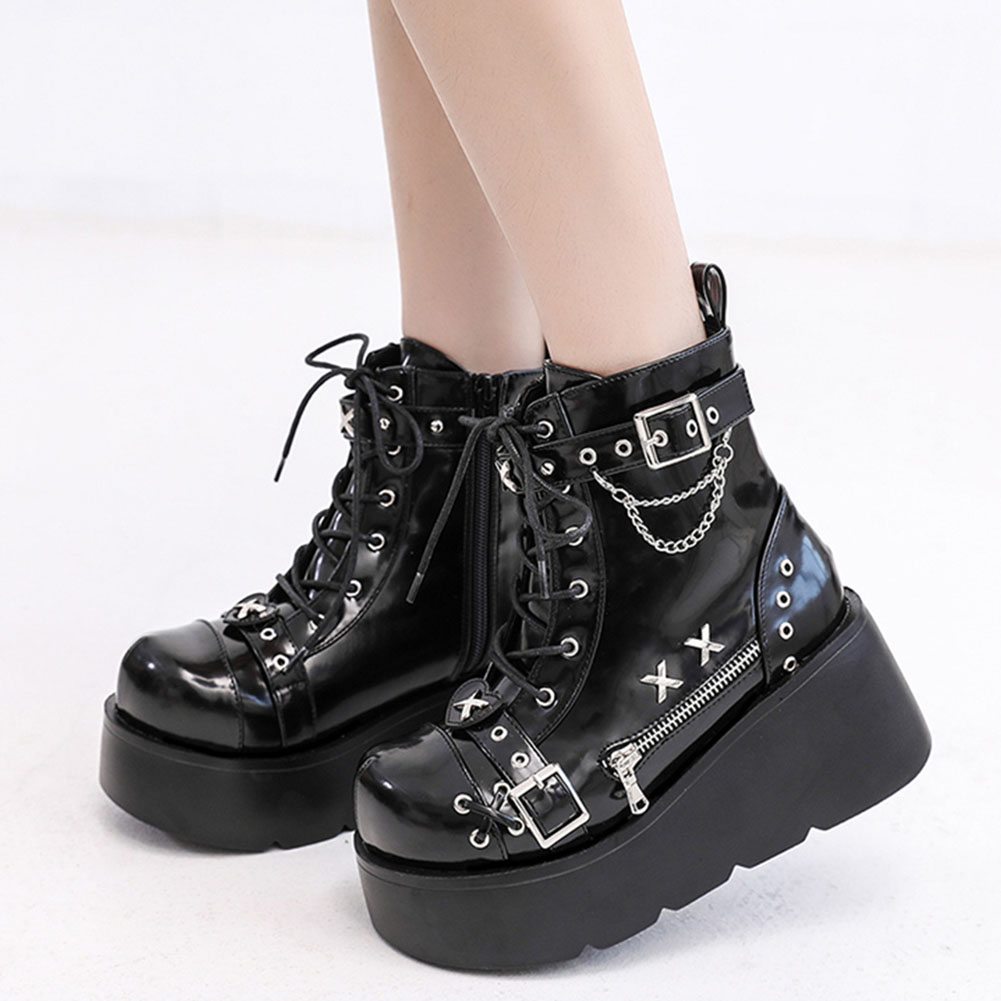 Street Fashion Brands - Brand New Dames Goth Platform Enkellaars