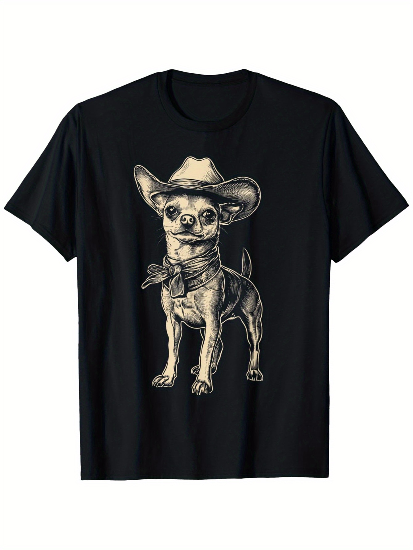 Street Fashion Co - Chihuahua draagt ​​een koeienhoed Grappig Western