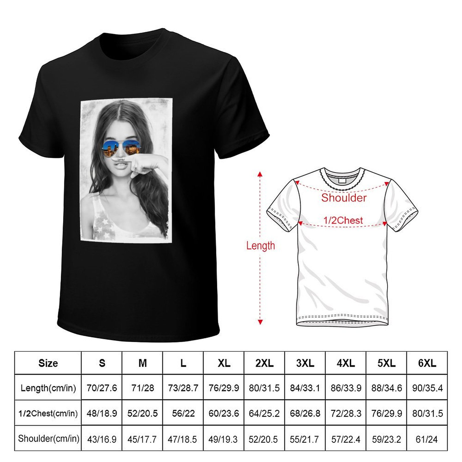 Origineel Mustache Girl Graphi - Street Fashion Co recensie en prijs