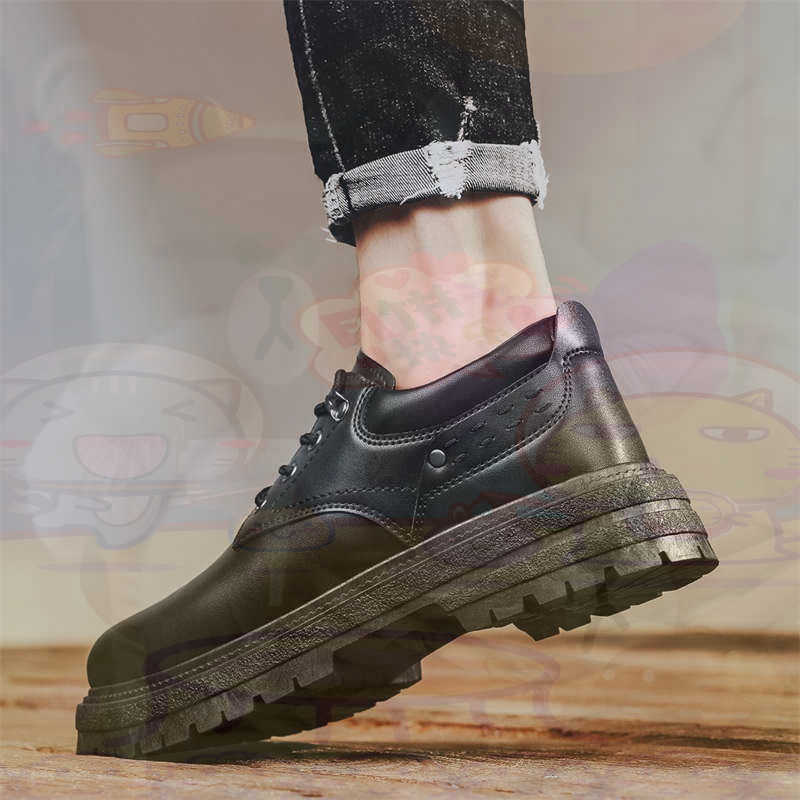 Donker natuurlijk leer Mode-sn - Street Fashion Asian Men recensie en prijs