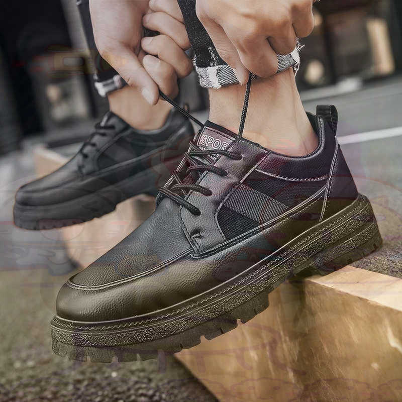 Donker natuurlijk leer Mode-sn - Street Fashion Asian Men recensie en prijs