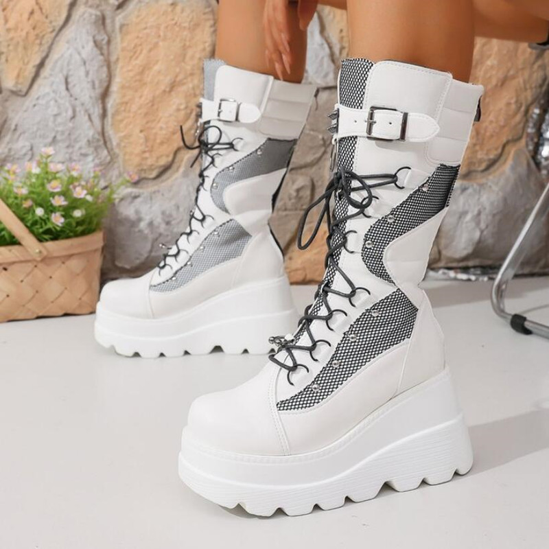 Gloednieuwe dames goth platfor - Street Fashion Brands recensie en prijs