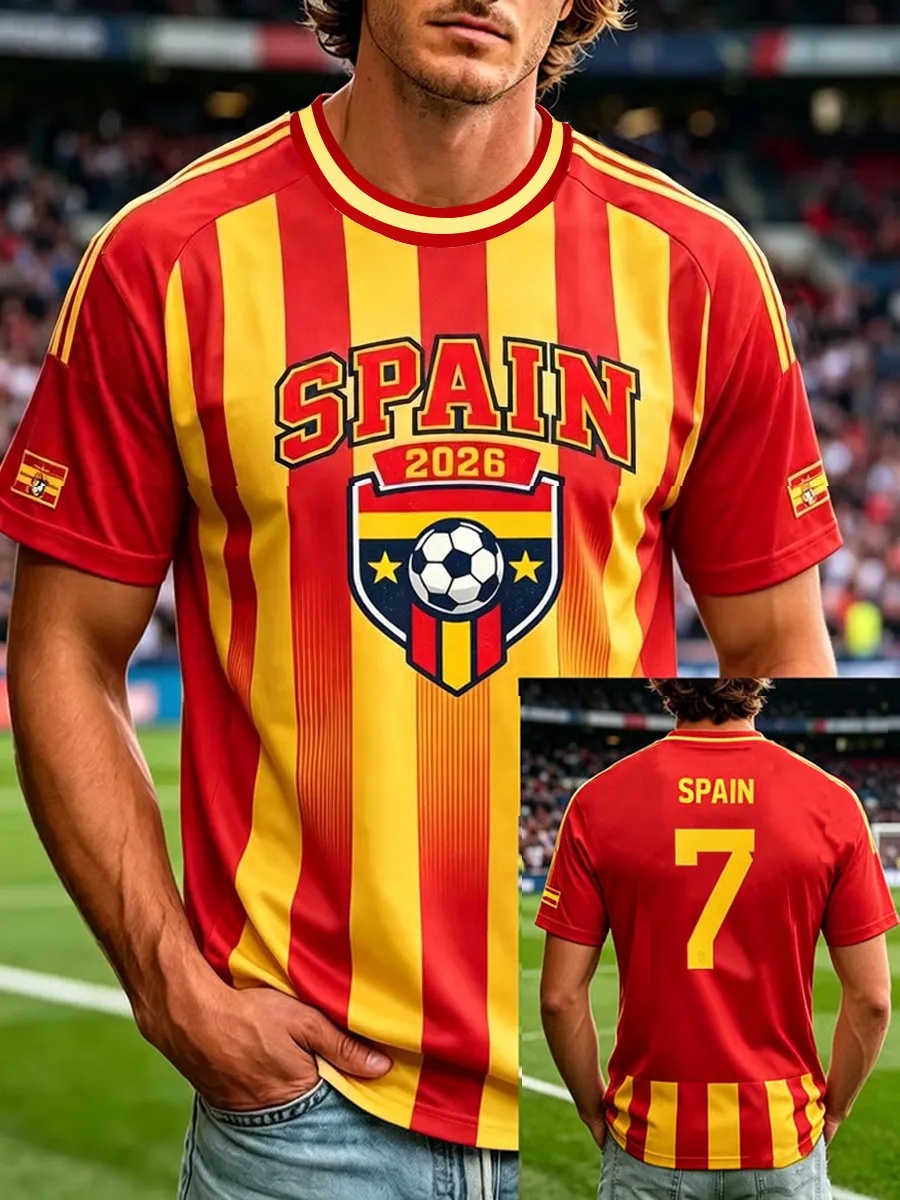 Spanje Voetbalfan T-shirt Kort - Street Fashion In Spain recensie en prijs