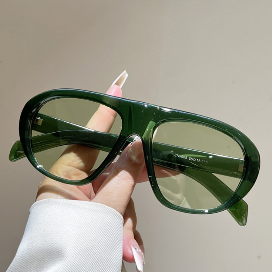 Nieuwe oversized pilot zonnebr - Street Fashion Brands recensie en prijs