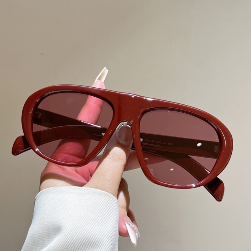 Nieuwe oversized pilot zonnebr - Street Fashion Brands recensie en prijs